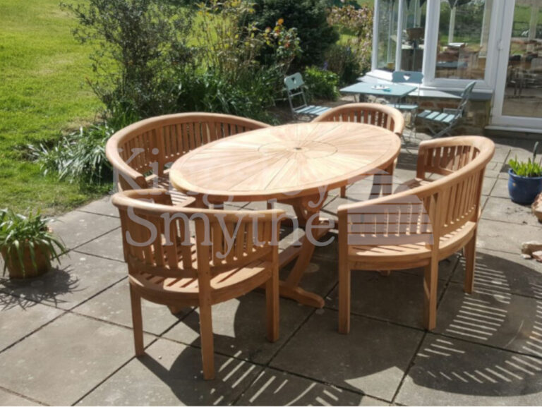 Oval Teak Garden Dining Table 10 Seats Unbeatable Price