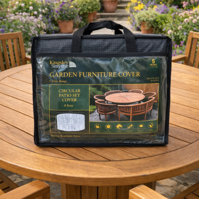 8 seat round weather cover | Kingsley Smythe