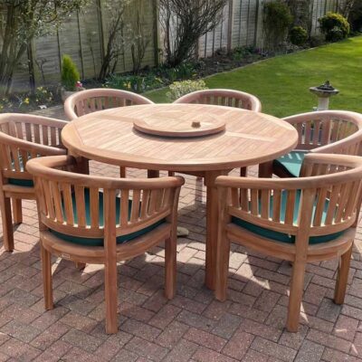 Superior 'Titan' Outdoor Teak Dining Set - Seats 6 - 8