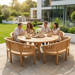 Amazing Teak Garden Dining Set | Seats 12 Kingsley Smythe