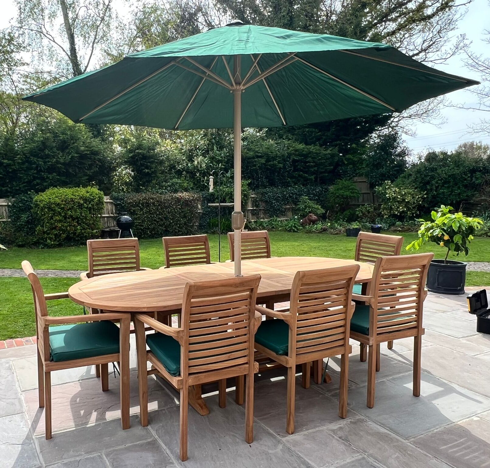 Superb 8 Seater Teak Garden Dining Sets Amazing Offers