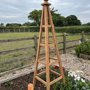 Teak Garden Obelisk