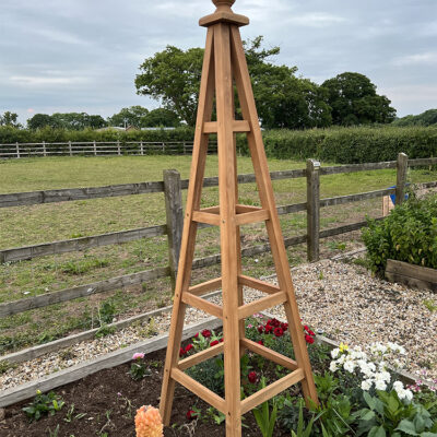 Teak Garden Obelisk