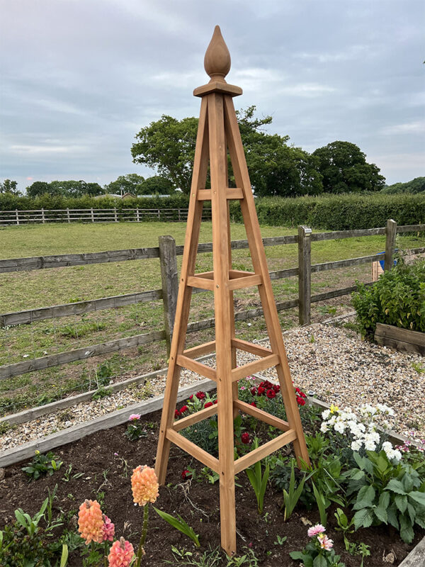 Teak Garden Obelisk