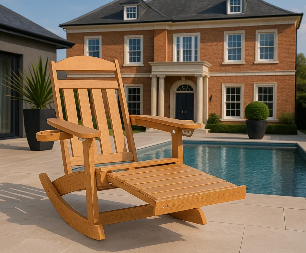 Reclining rocking chair from our Plasteak range