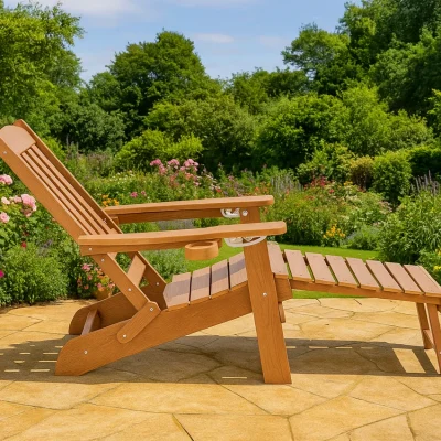 Sun lounger from our Plasteak collection